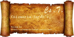 Csizmazia Teréz névjegykártya