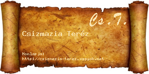 Csizmazia Teréz névjegykártya