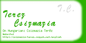 terez csizmazia business card
